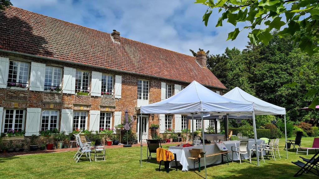 Zahrada ubytování Chambres d'hôtes Manoir du Buquet