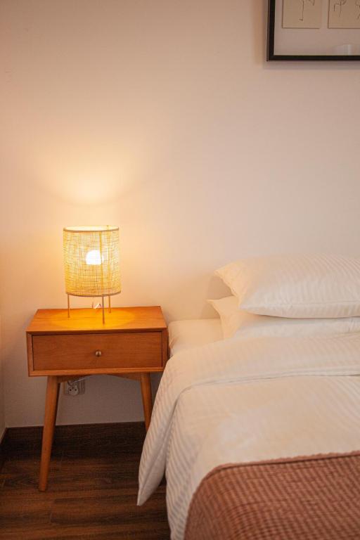 Posteľ alebo postele v izbe v ubytovaní Przytulny Apartament Mickiewicza 14 4