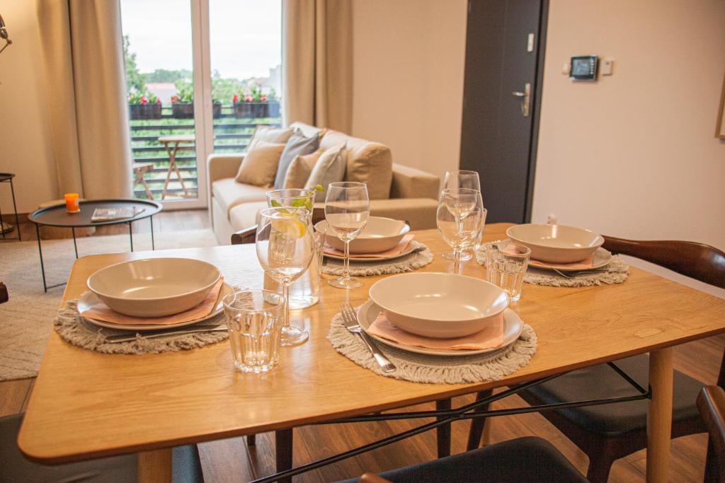 Posedenie v ubytovaní Przytulny Apartament Mickiewicza 14 4