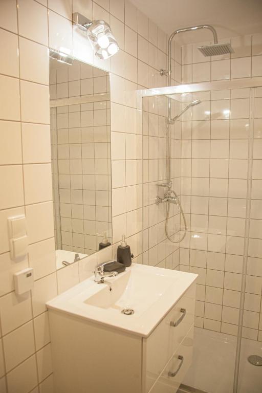 Kúpeľňa v ubytovaní Przytulny Apartament Mickiewicza 14 4