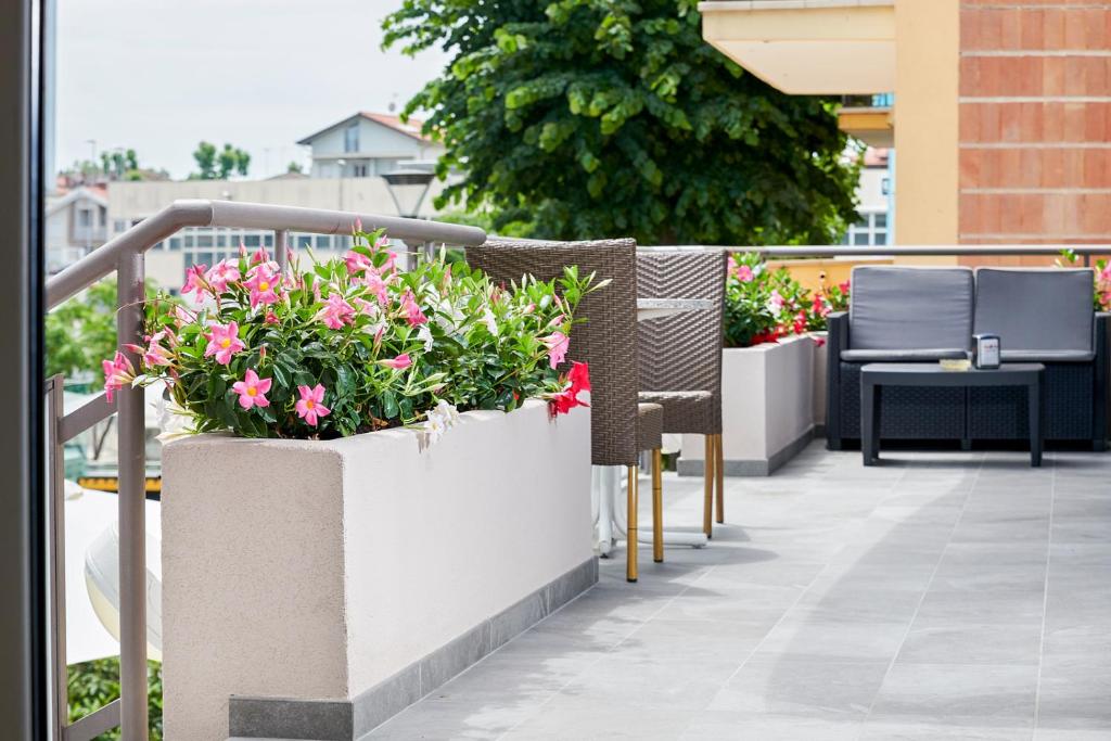 Balkón nebo terasa v ubytování Hotel Baltic