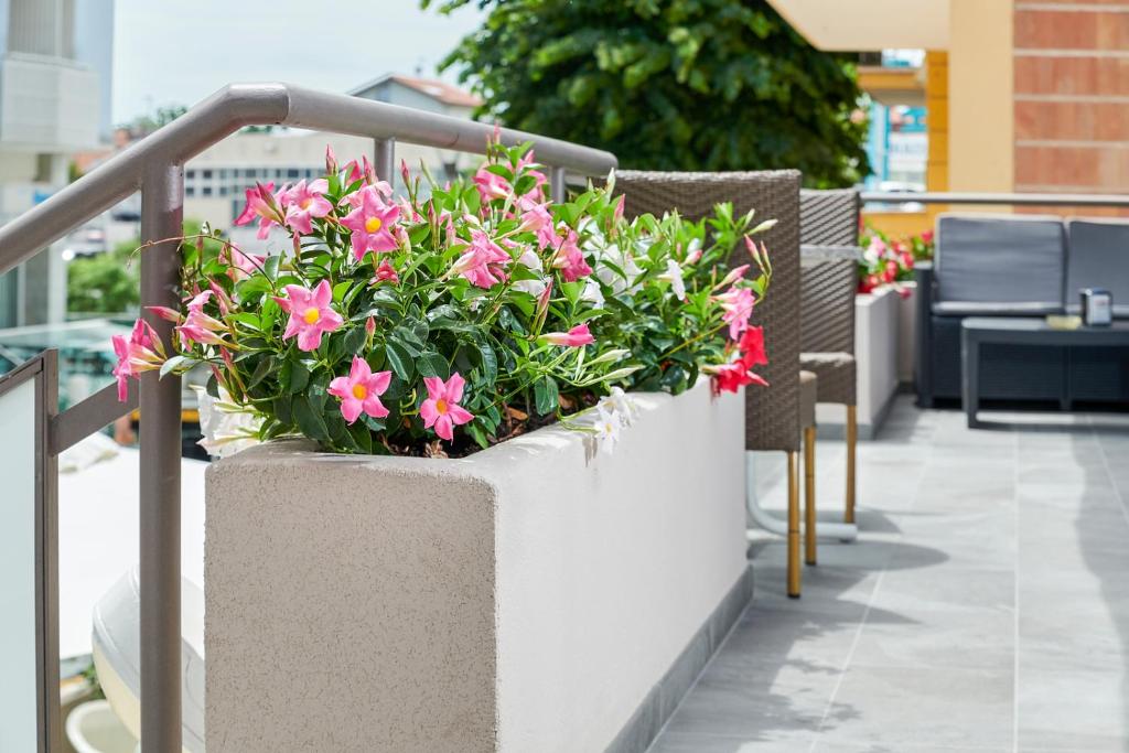 Balkón nebo terasa v ubytování Hotel Baltic