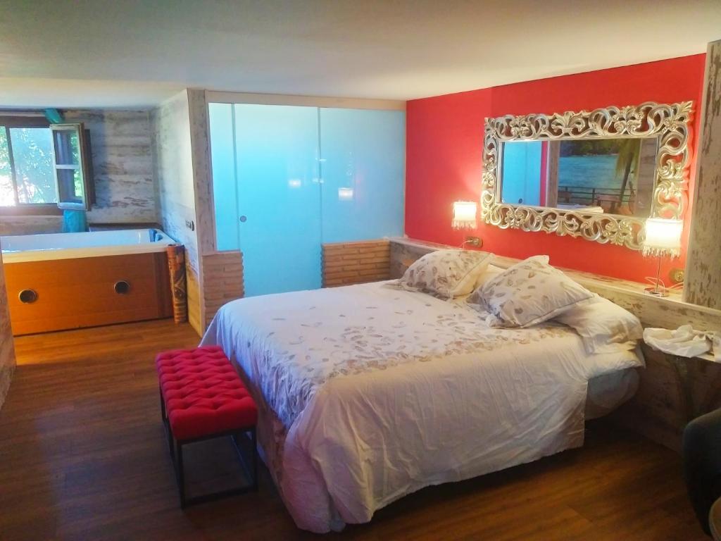 Hotel Boutique Real Posada De Liena con jacuzzi en 