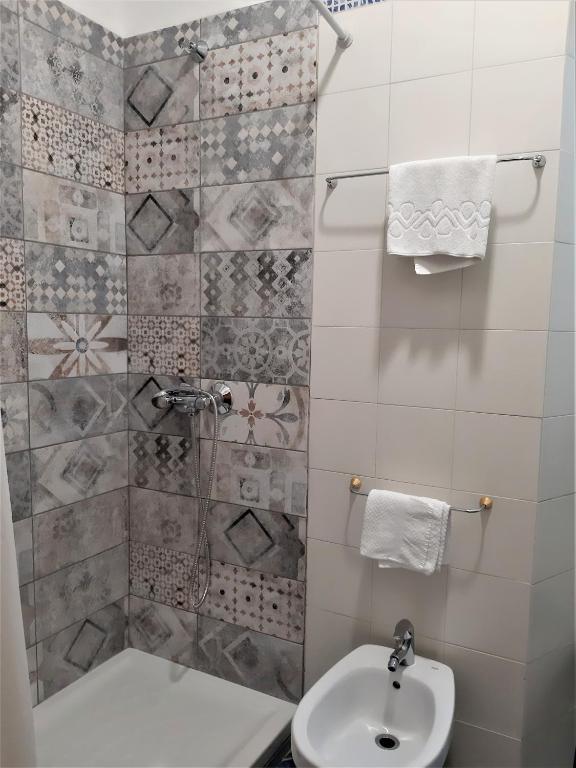 Koupelna v ubytování Hotel Victoria