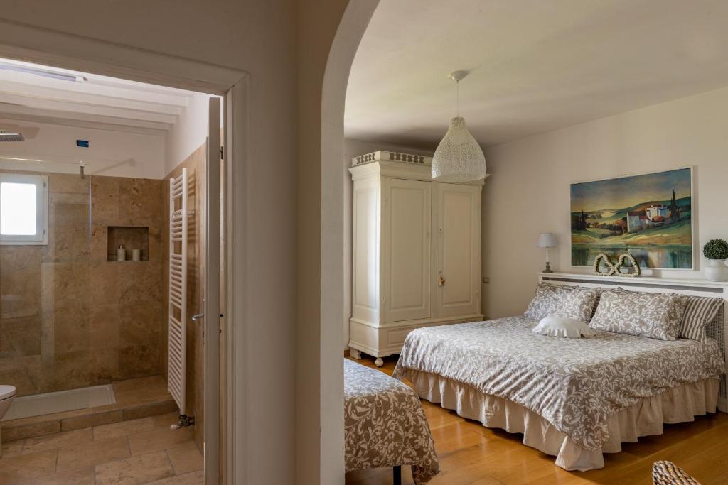 Postel nebo postele na pokoji v ubytování Agriturismo Percenna