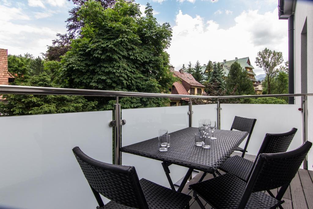 Balkón alebo terasa v ubytovaní ApartHost Jagiellońska Residence