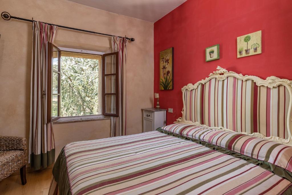 Postel nebo postele na pokoji v ubytování Agriturismo Percenna