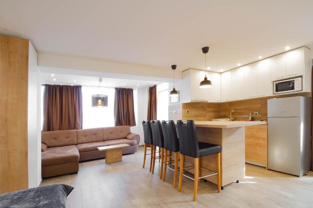 Kuchyň nebo kuchyňský kout v ubytování Apartments Marinici Rijeka - with Private Parking