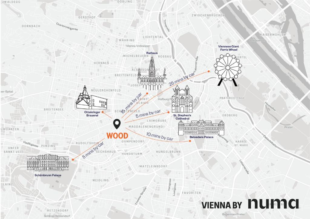Certifikát, hodnocení, plakát nebo jiný dokument vystavený v ubytování Numa Vienna Wood