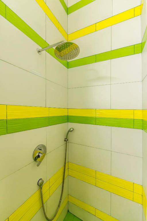 Koupelna v ubytování Vorobey Hostel