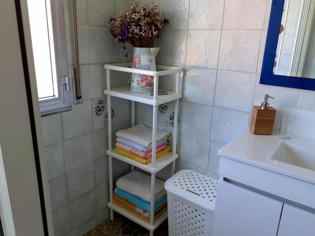 Kúpeľňa v ubytovaní O Recuncho de Macías