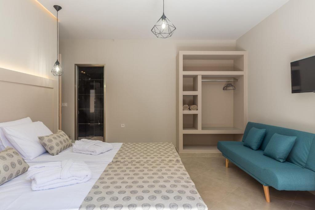 Postel nebo postele na pokoji v ubytování Amelia Residence