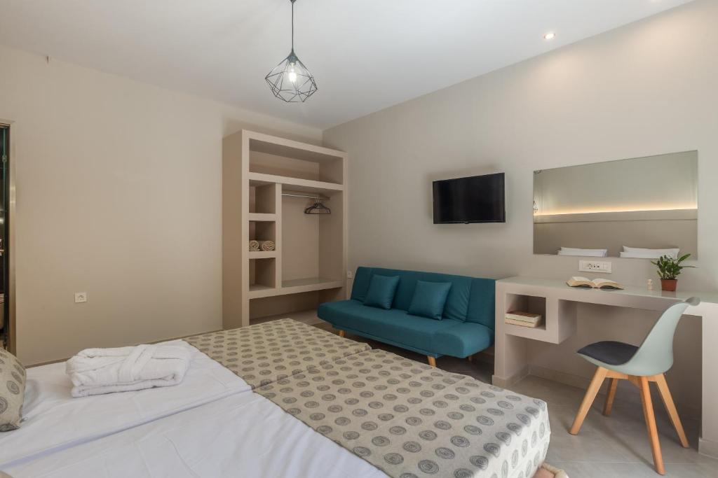 Postel nebo postele na pokoji v ubytování Amelia Residence