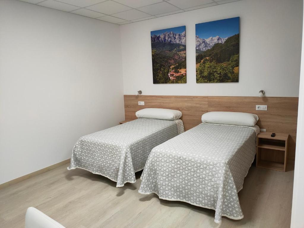 Postel nebo postele na pokoji v ubytování Las Huertas