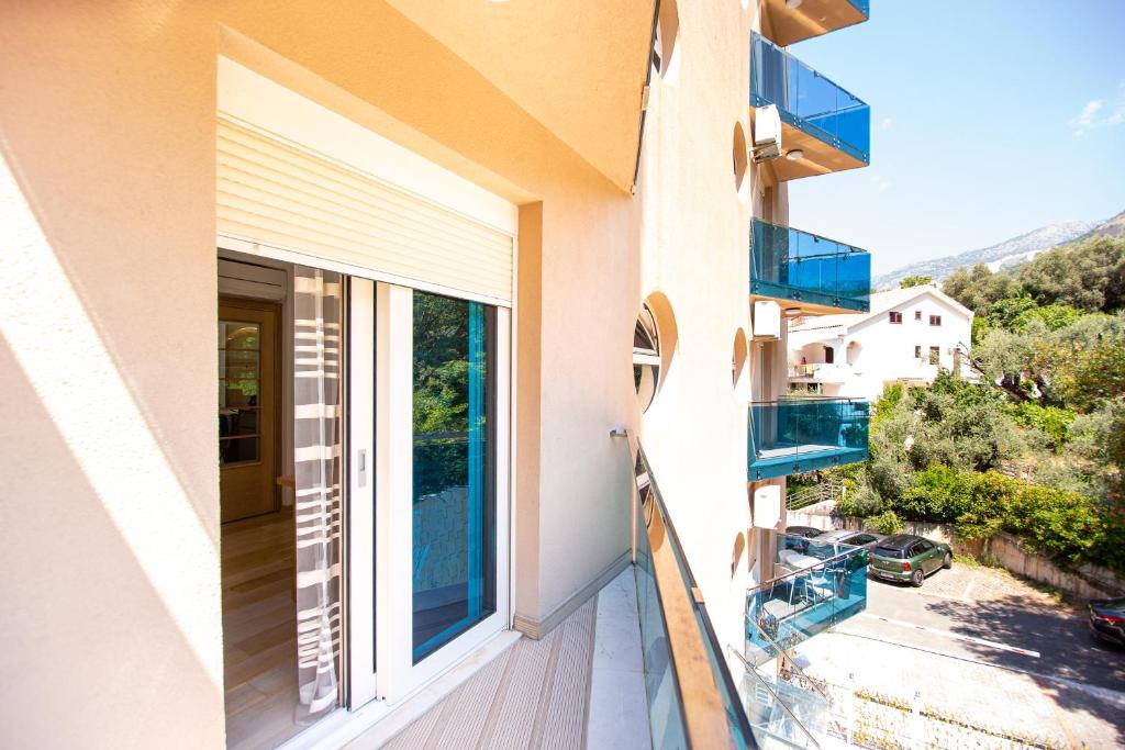 Balkón nebo terasa v ubytování Apartman DULY LUX