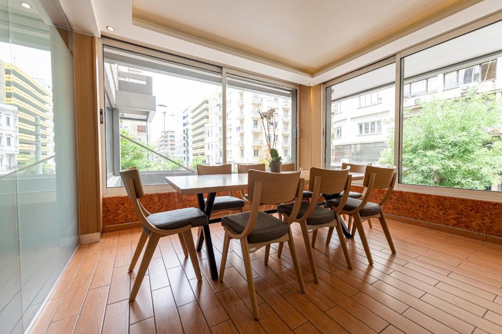 Balkón alebo terasa v ubytovaní Parnon Hotel