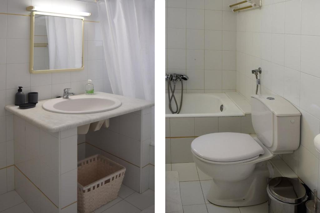Koupelna v ubytování Maison Metel