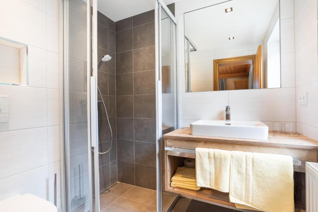 Kúpeľňa v ubytovaní Appartements Hochlega