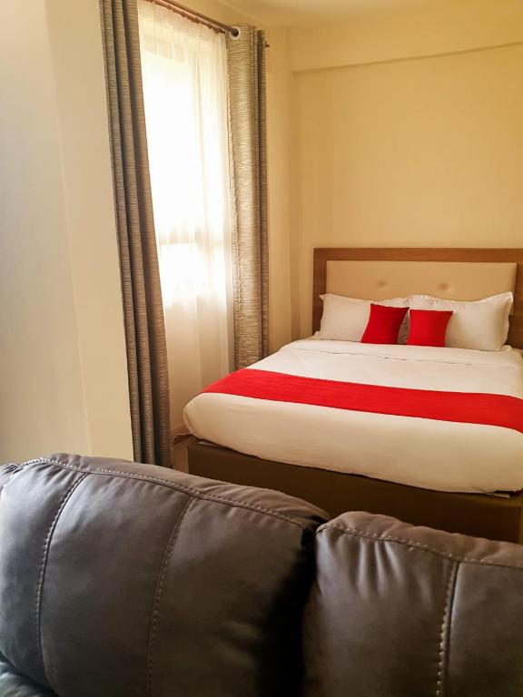 Cama o camas de una habitación en Walabi Mara Hotel