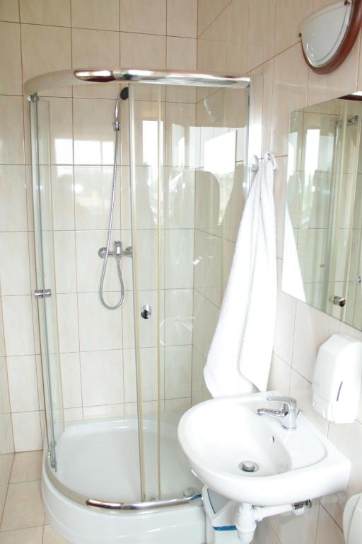 Koupelna v ubytování Zajazd Skorpion B&B