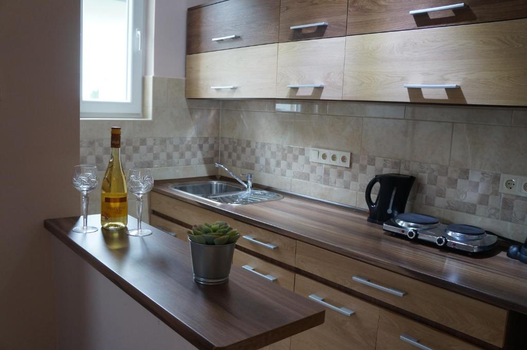 Køkken eller tekøkken på Maróni Ház