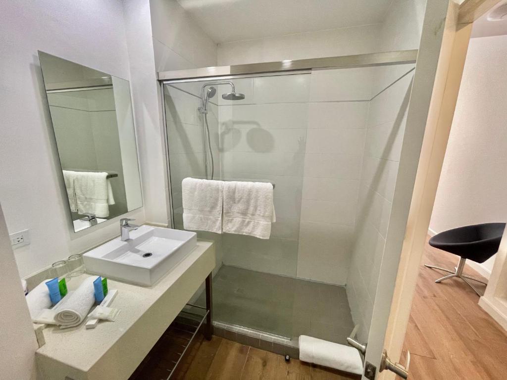 Koupelna v ubytování Hotel Mio Panamá