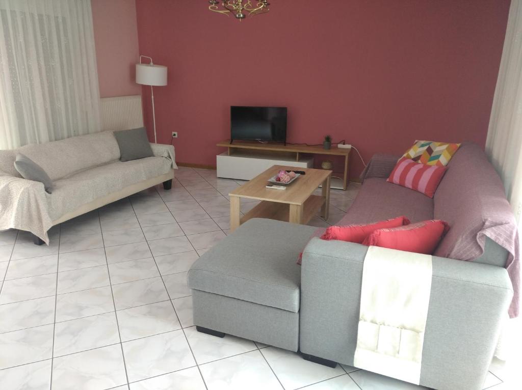 A seating area at Precious Diamond with view - parking place and superfast WiFi