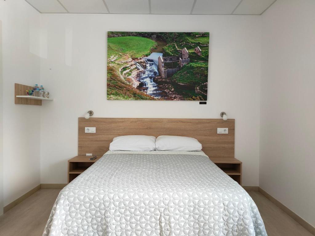 Postel nebo postele na pokoji v ubytování Las Huertas