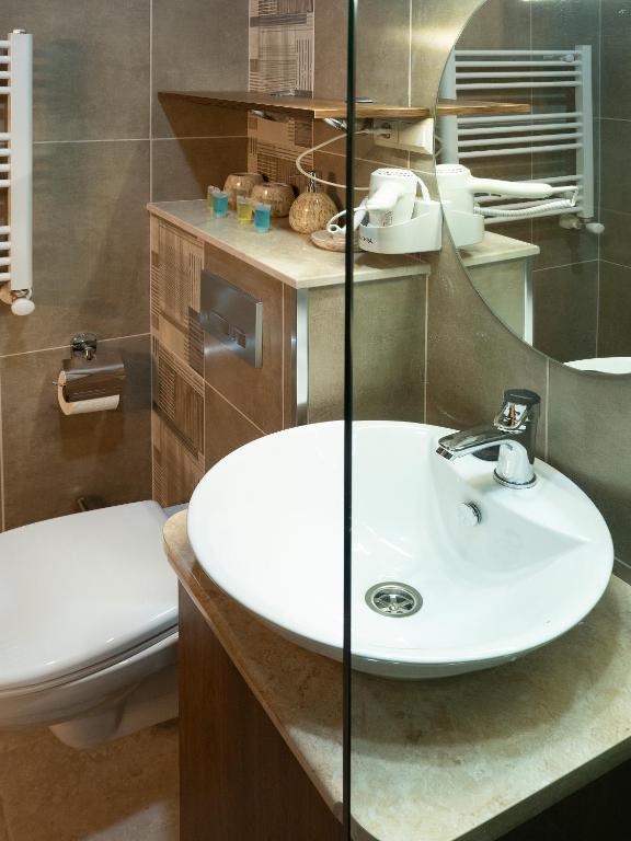 Koupelna v ubytování Boutique Hotel Filosofia