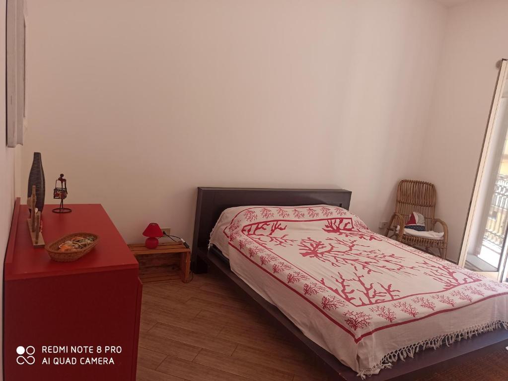 Łóżko lub łóżka w pokoju w obiekcie Casa Sferracavallo