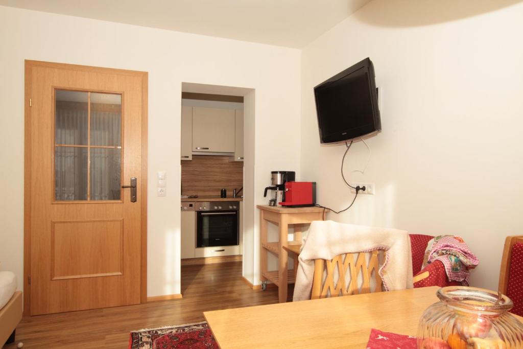 TV a/nebo společenská místnost v ubytování Alpen Appartements Zauchensee