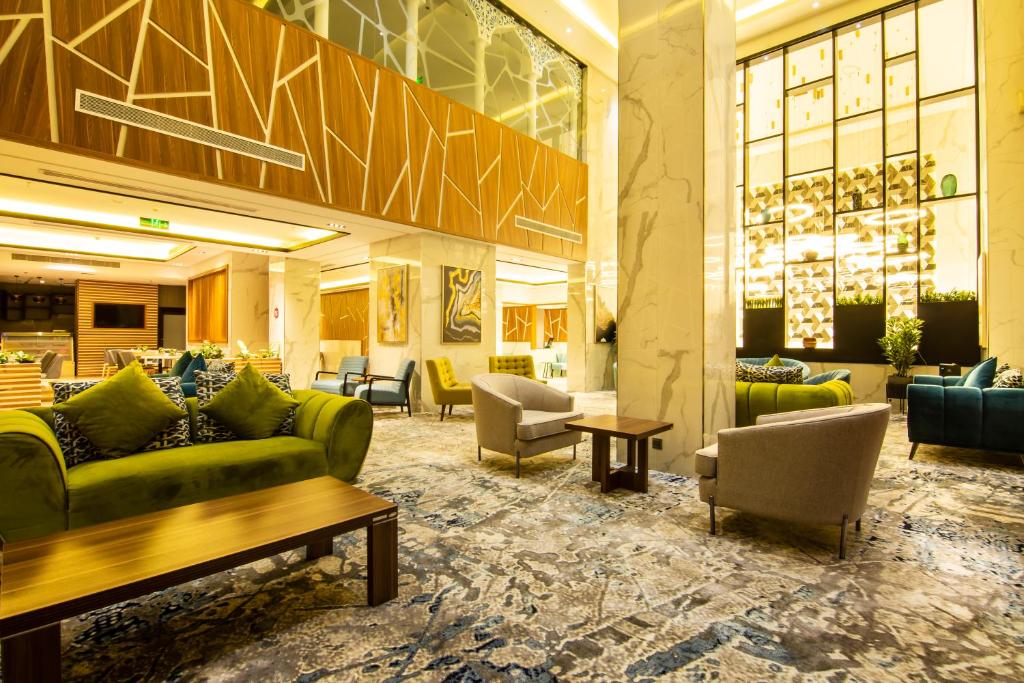 Posezení v ubytování Wow Diamond - White Diamond Hotel Al Nuzha