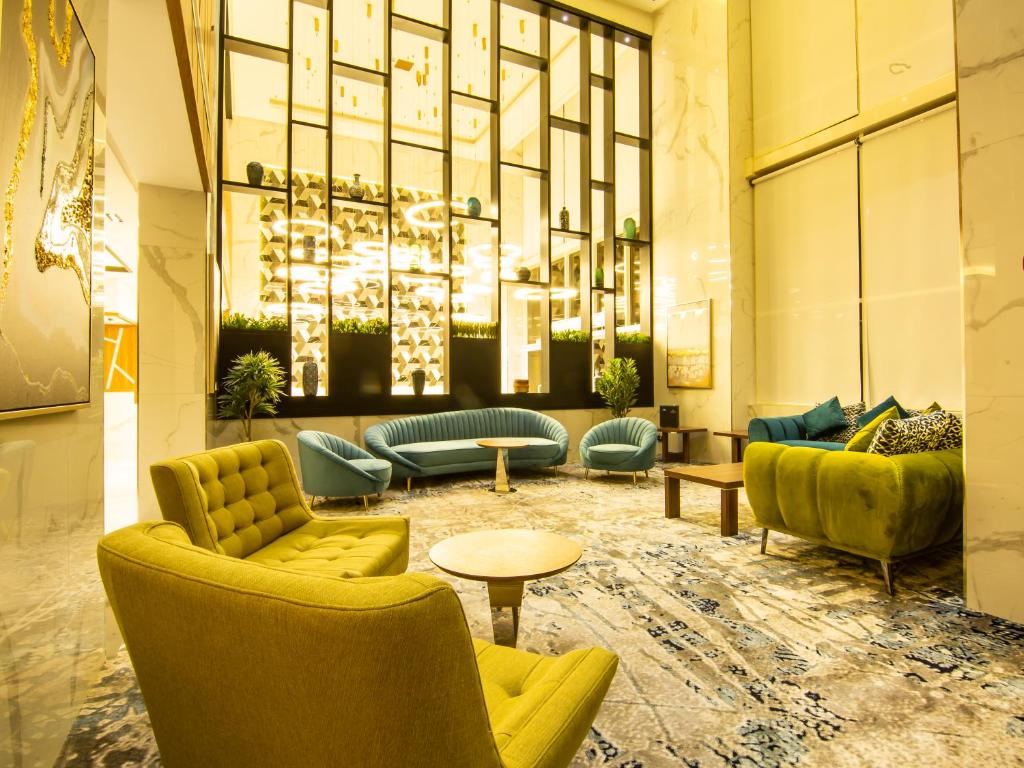 Posezení v ubytování Wow Diamond - White Diamond Hotel Al Nuzha