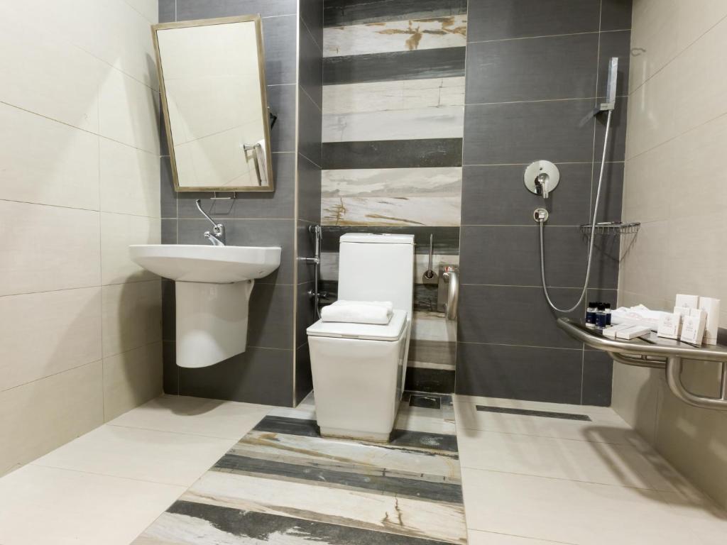Koupelna v ubytování Wow Diamond - White Diamond Hotel Al Nuzha