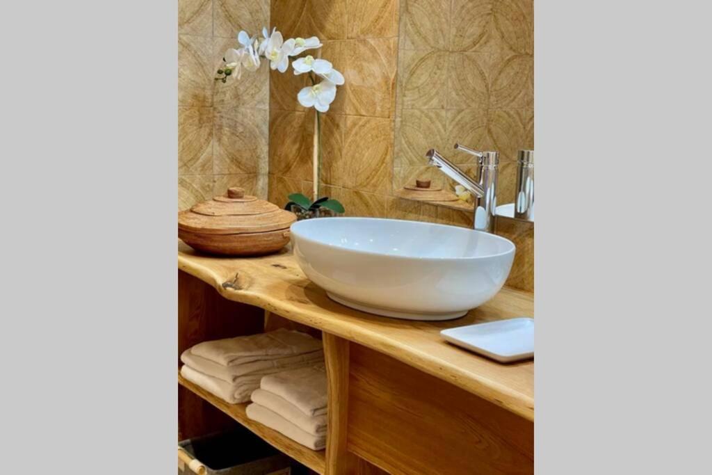 Koupelna v ubytování Almhaus-Klippitz