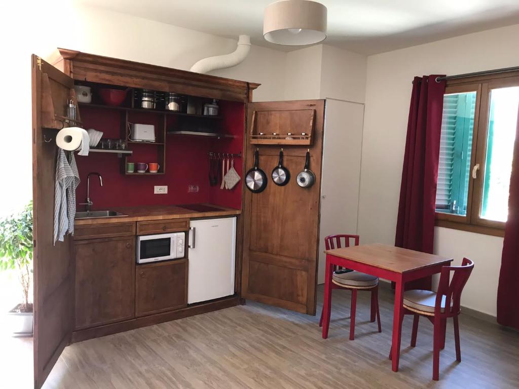 Kuchyň nebo kuchyňský kout v ubytování Residenza San Matteo