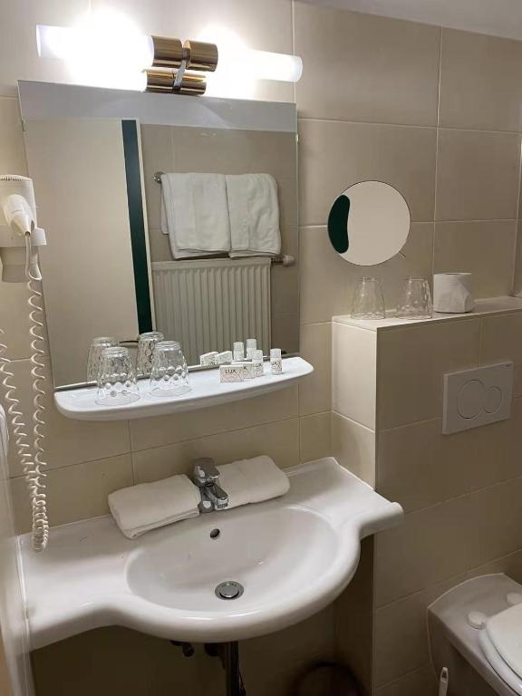 Koupelna v ubytování Hotel Kaiser Franz Josef