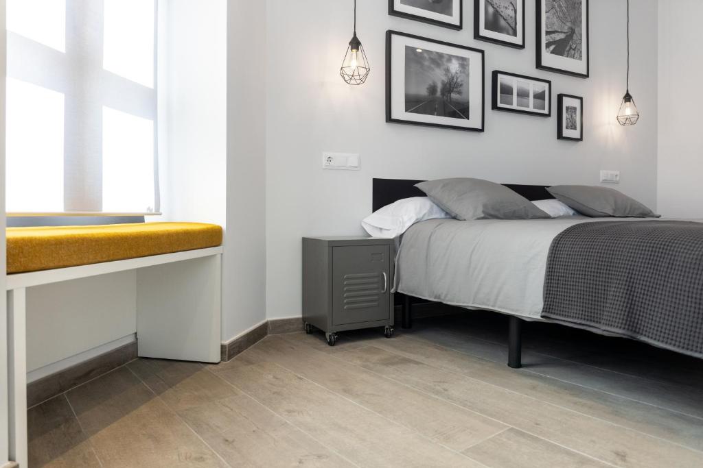 Postel nebo postele na pokoji v ubytování Apartamento Urrizti