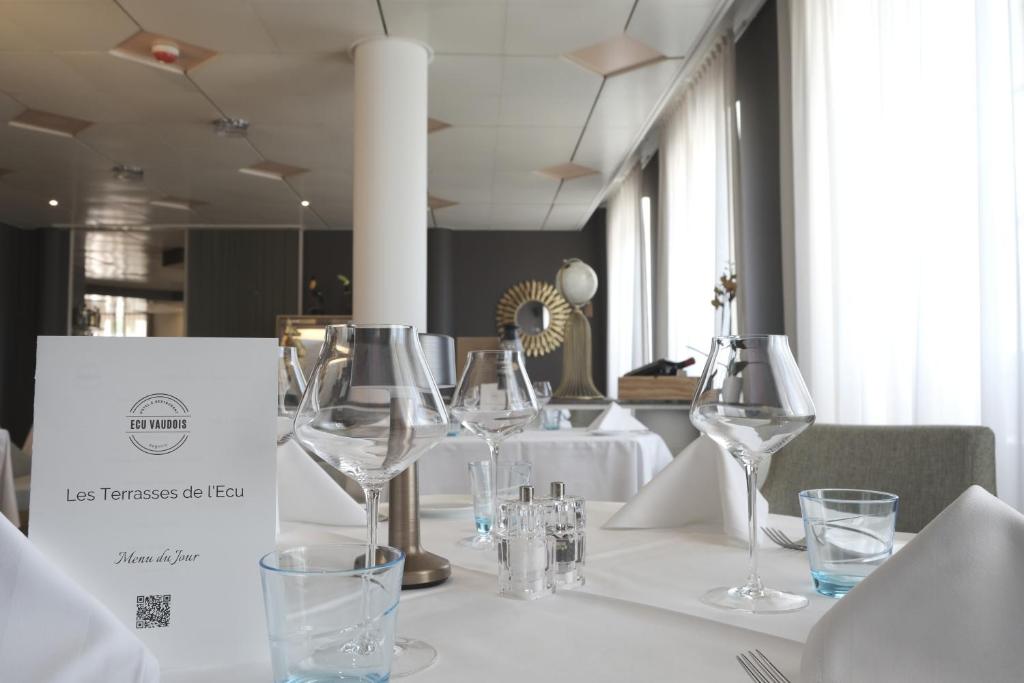 Nápoje v ubytování Boutique Hôtel de l'Ecu Vaudois