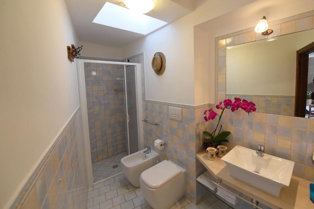 Koupelna v ubytování Antica Aia B&B