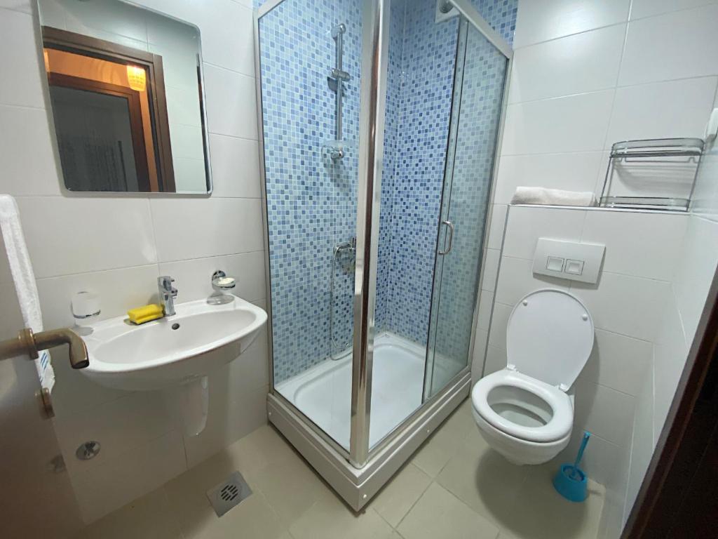 Koupelna v ubytování Apartment Vesna City PG