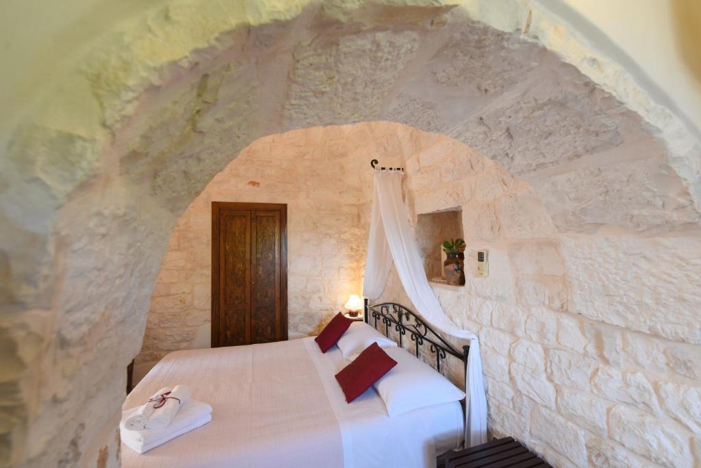 Postel nebo postele na pokoji v ubytování Antica Aia B&B