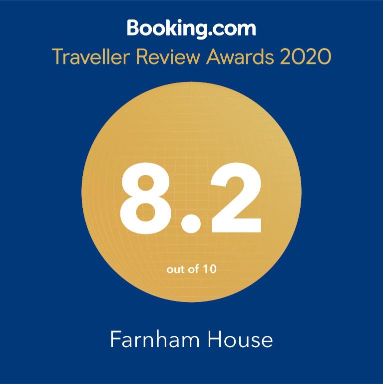 Certifikát, hodnocení, plakát nebo jiný dokument vystavený v ubytování Farnham House
