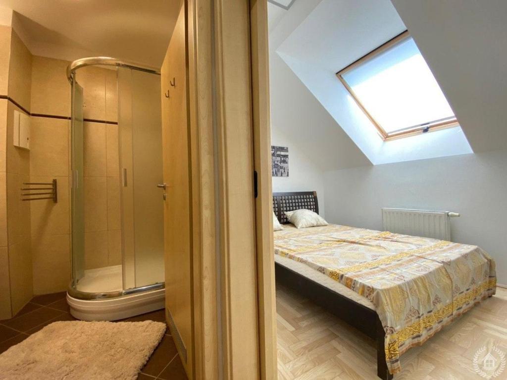 Koupelna v ubytování Downtown Gozsdu Vibe Apartments