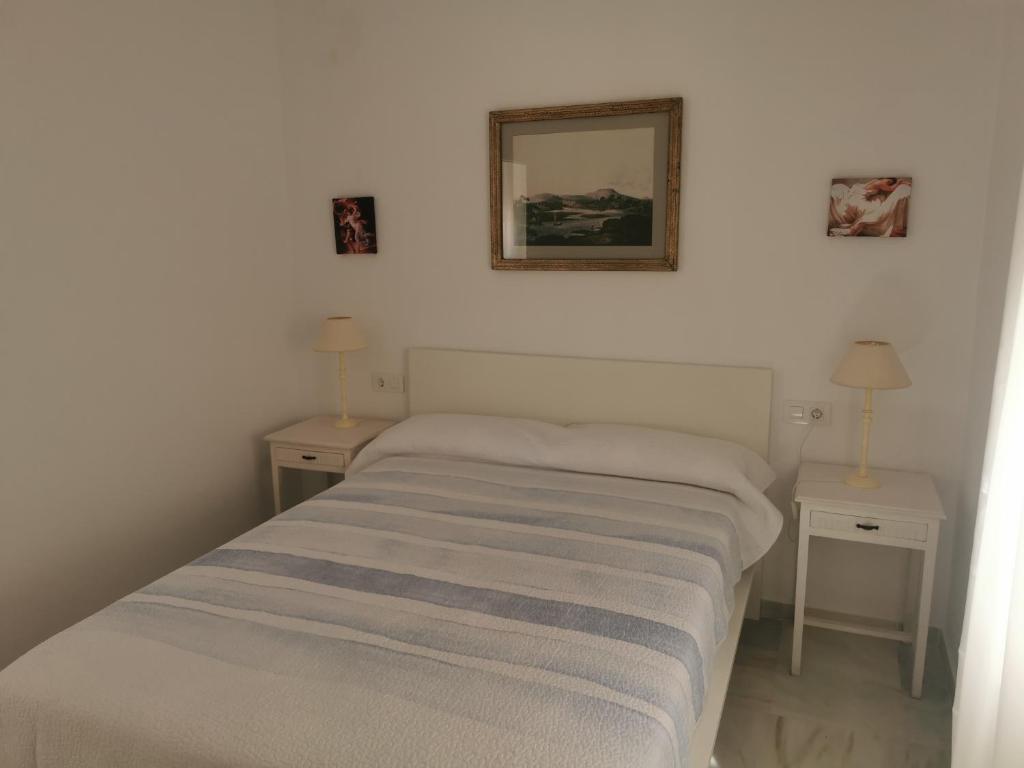 Katil atau katil-katil dalam bilik di Apartamentos Sanlúcar Beach 2 y 3