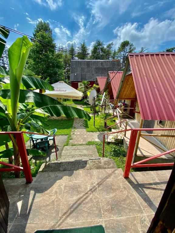 Zahrada ubytování Cabins in Magnetiti, Ureki