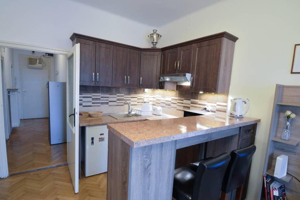 Kuchnia lub aneks kuchenny w obiekcie City Center Apartment