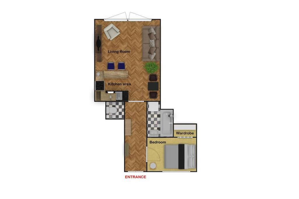 Plan piętra w obiekcie City Center Apartment