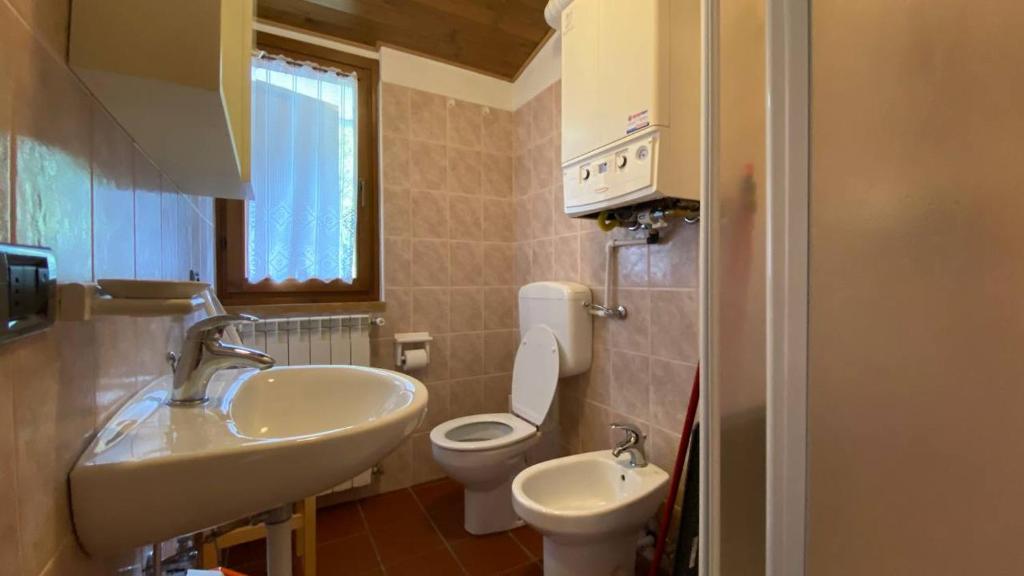 Koupelna v ubytování Residence Weissthor