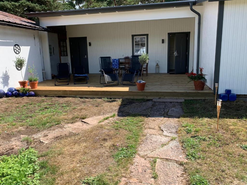 Zahrada ubytování Veras Veranda i Köpingsvik